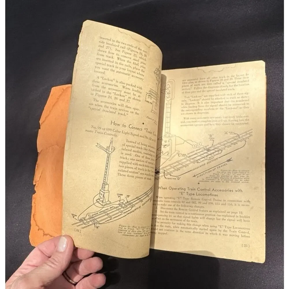 Vintage Lionel Trains Instructions Assembling and Operating Manual Booklet -5/20